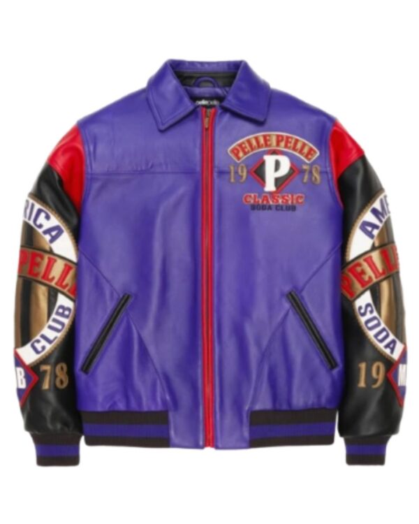 American Soda Club Leather Jacket for Men | Premium Streetwear Collection