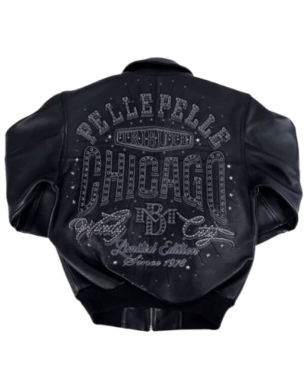 Women's Premium Black Leather Bomber Jacket